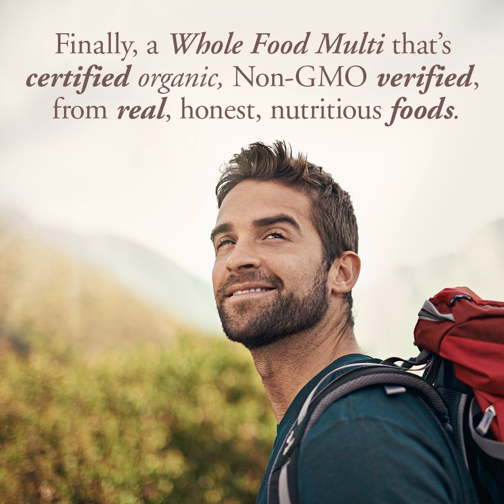 Packaging certifications including Organic, Non-GMO, Gluten Free, Kosher