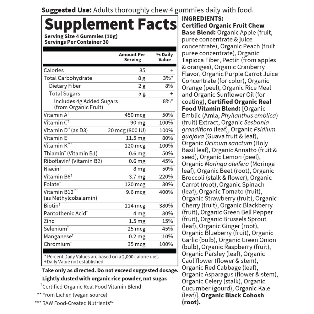 No pig gelatin and no artificial colors or flavors