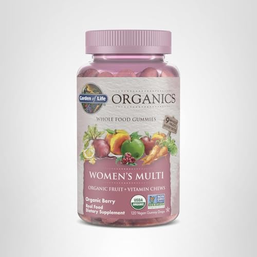 Bottle featuring 120 real fruit gummies