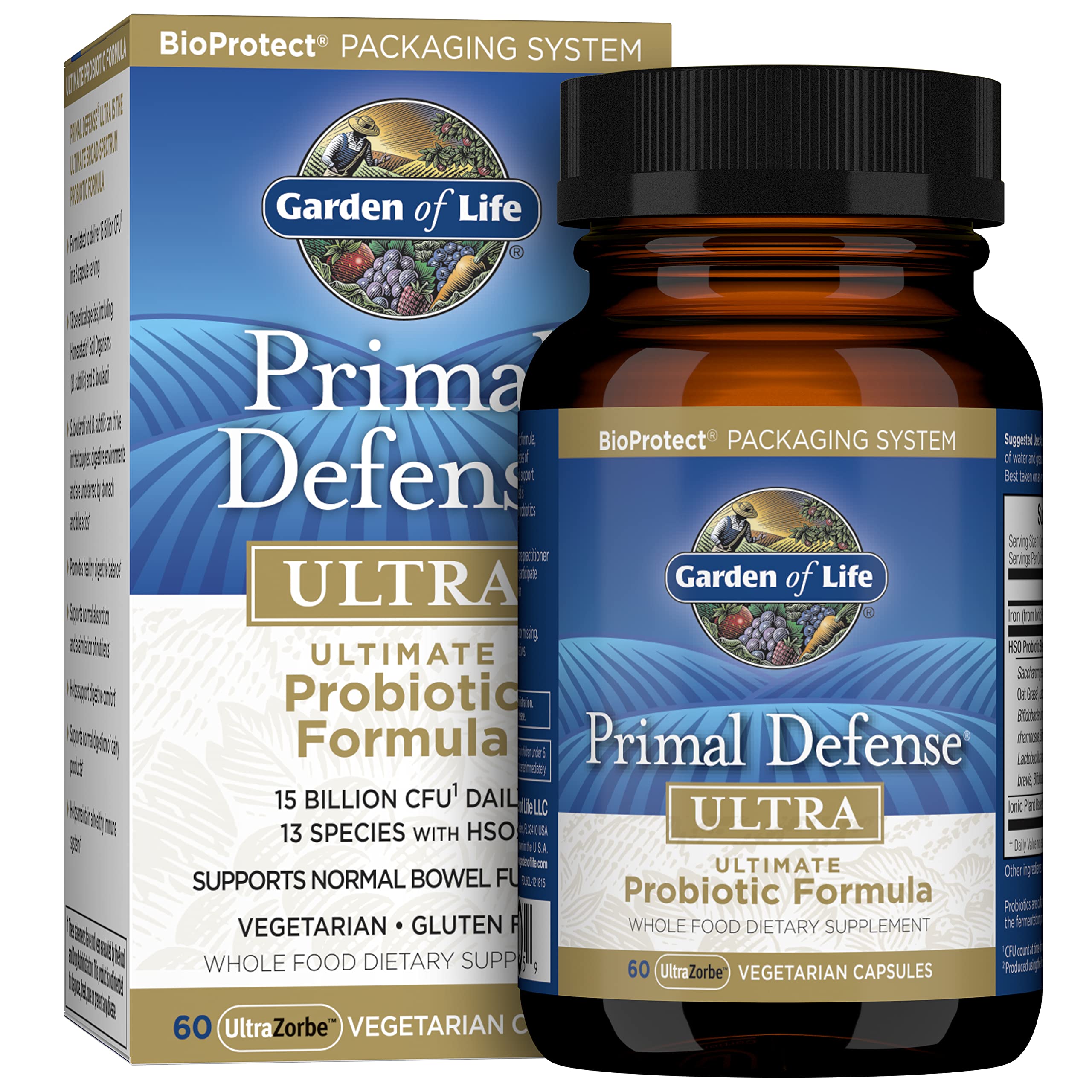 Garden of Life Primal Defense Ultra probiotic bottle hero image