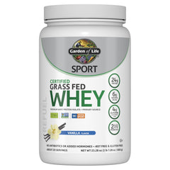 Garden of Life SPORT Vanilla Whey Protein Powder front label