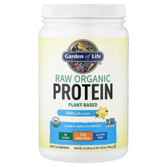 Nutrition facts for Garden of Life Vanilla Plant-Based Protein Powder