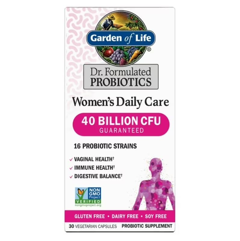 Garden of Life Dr. Formulated Women’s Daily Care Probiotics bottle