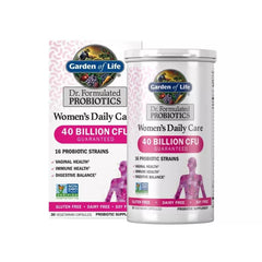 Capsule close-up showing 40 billion CFU and eight probiotic strains