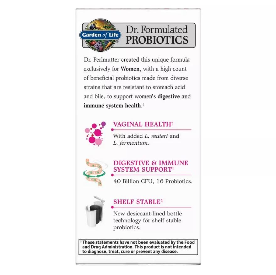 30-day supply packaging for Garden of Life Probiotics