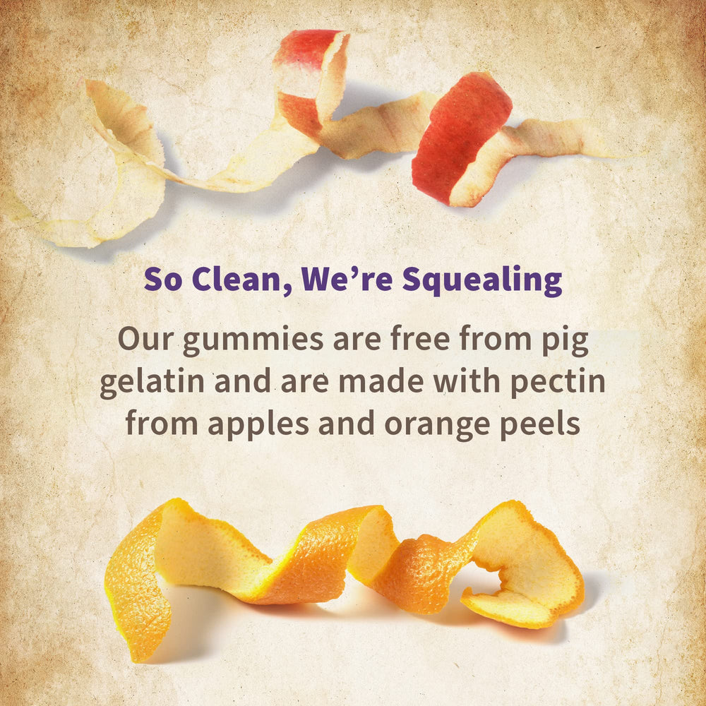 Non-GMO Project Verified, vegan, gluten-free and kosher icons on packaging