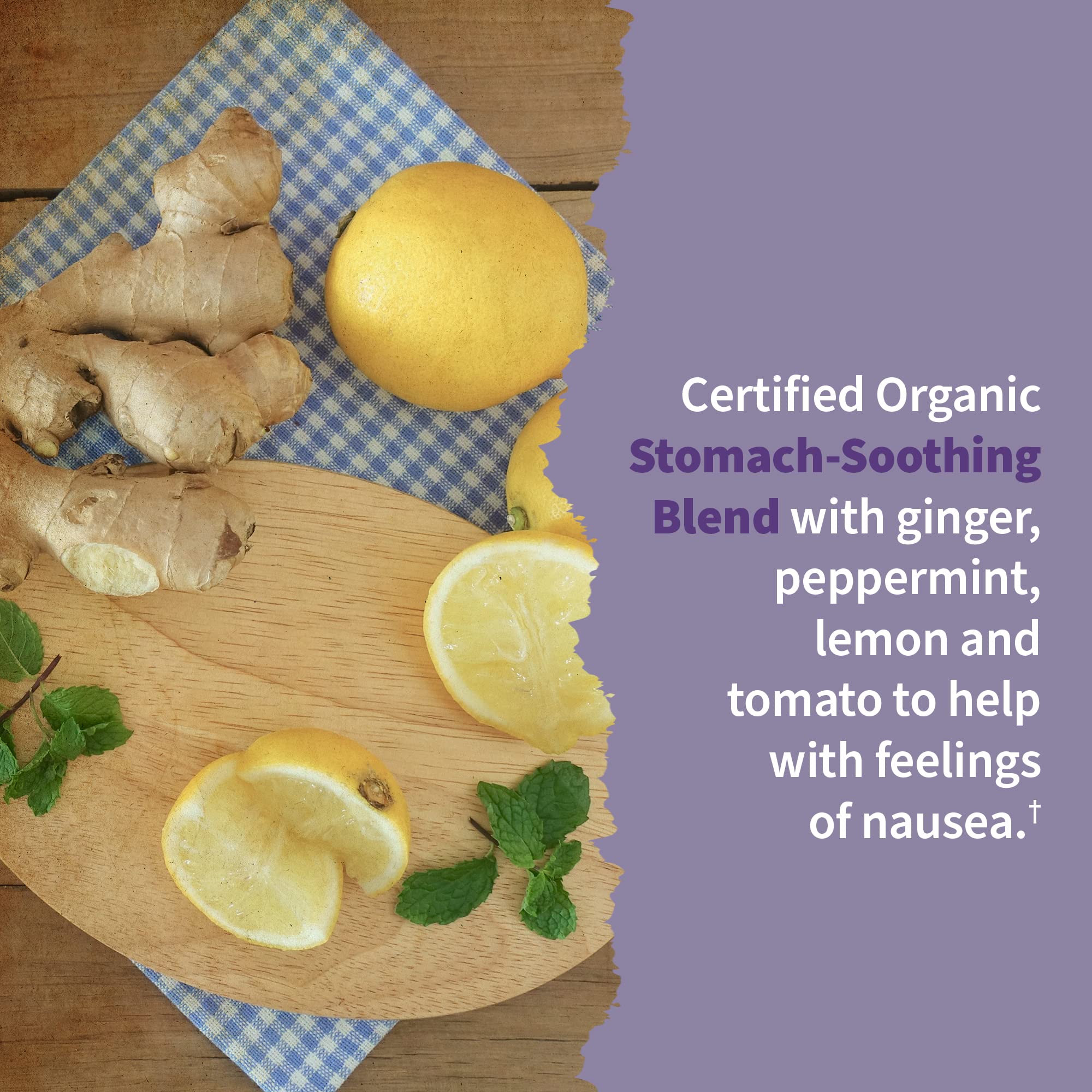 Label showing folate from Organic Lemon Peel source