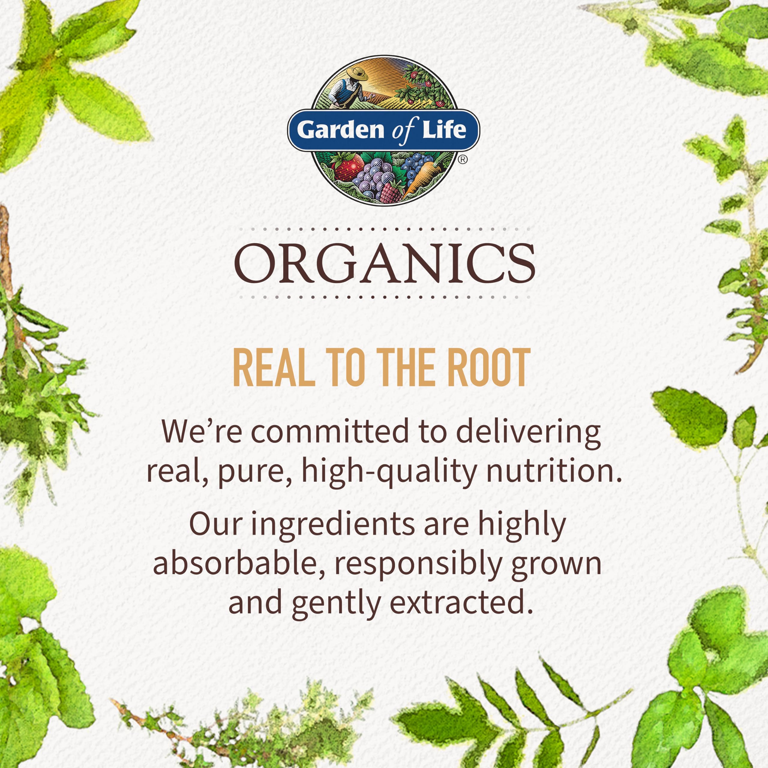 Vegan certification logo on Garden of Life Organics Women's Multi label
