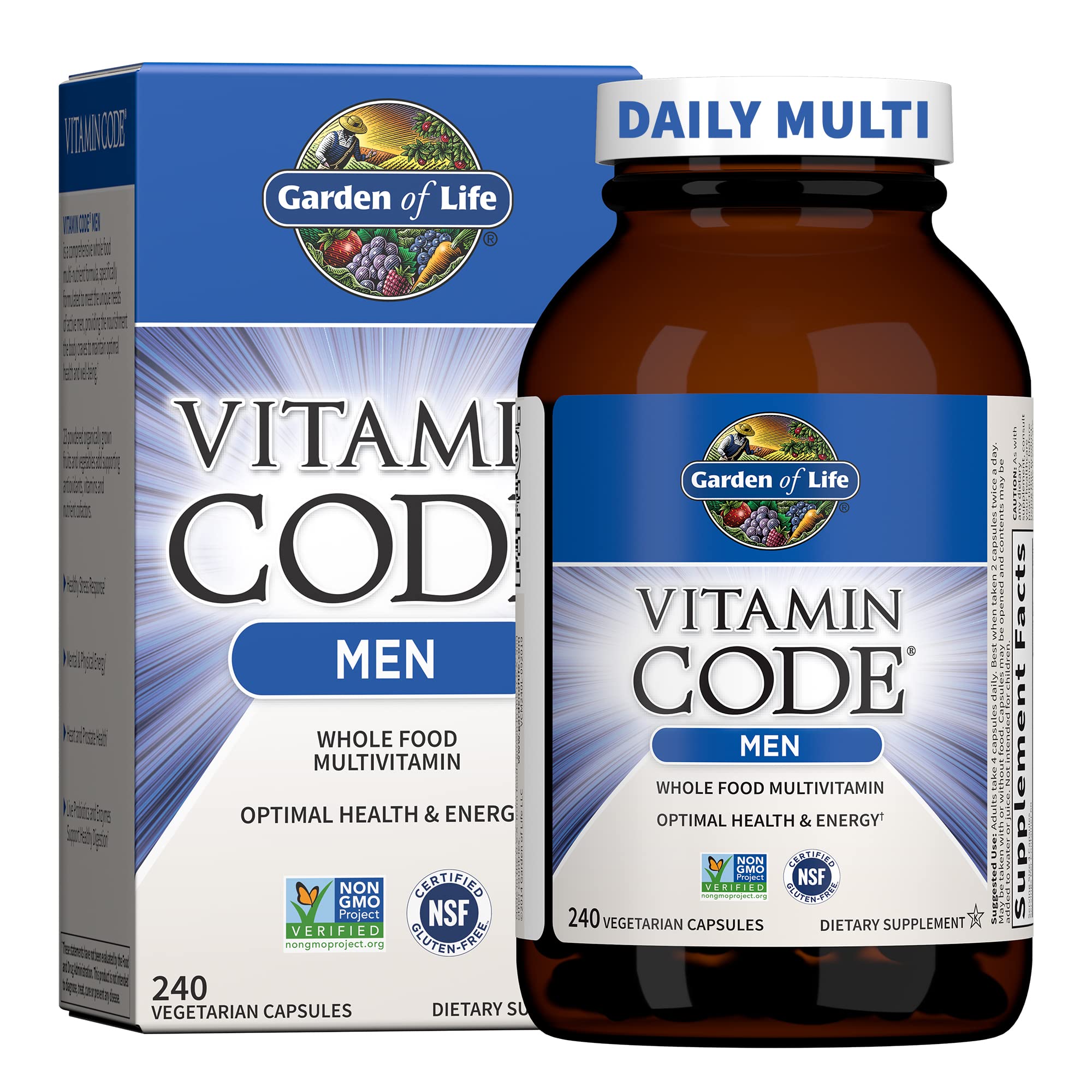 Garden of Life Vitamin Code Men’s Formula bottle front