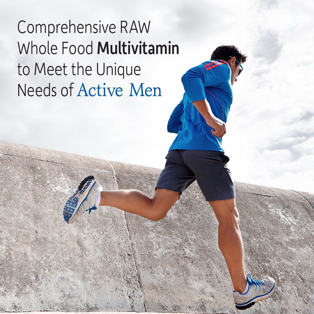 Raw probiotics and digestive enzymes in Vitamin Code Men’s Formula
