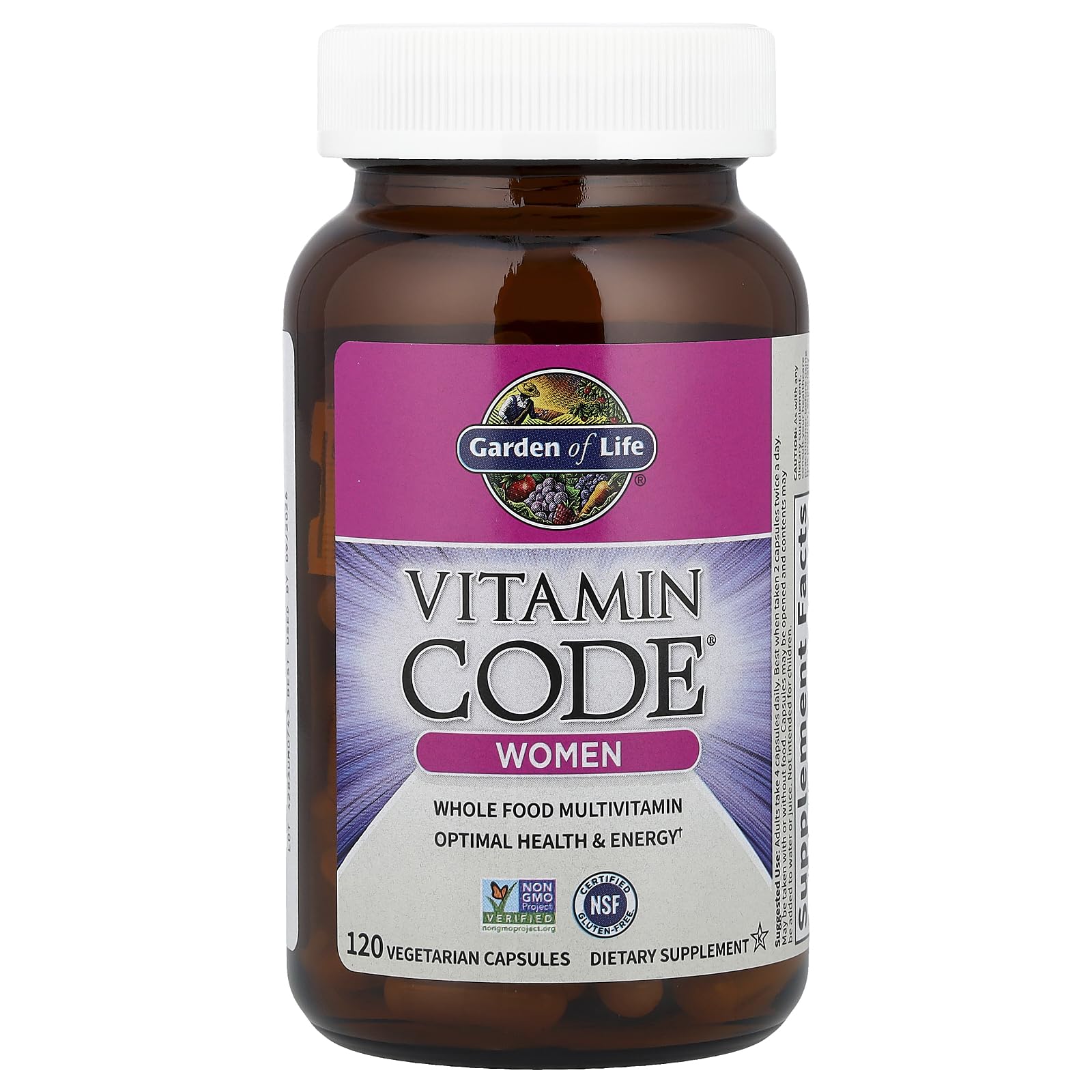 Vitamin Code Women’s Multivitamin capsules with probiotic blend