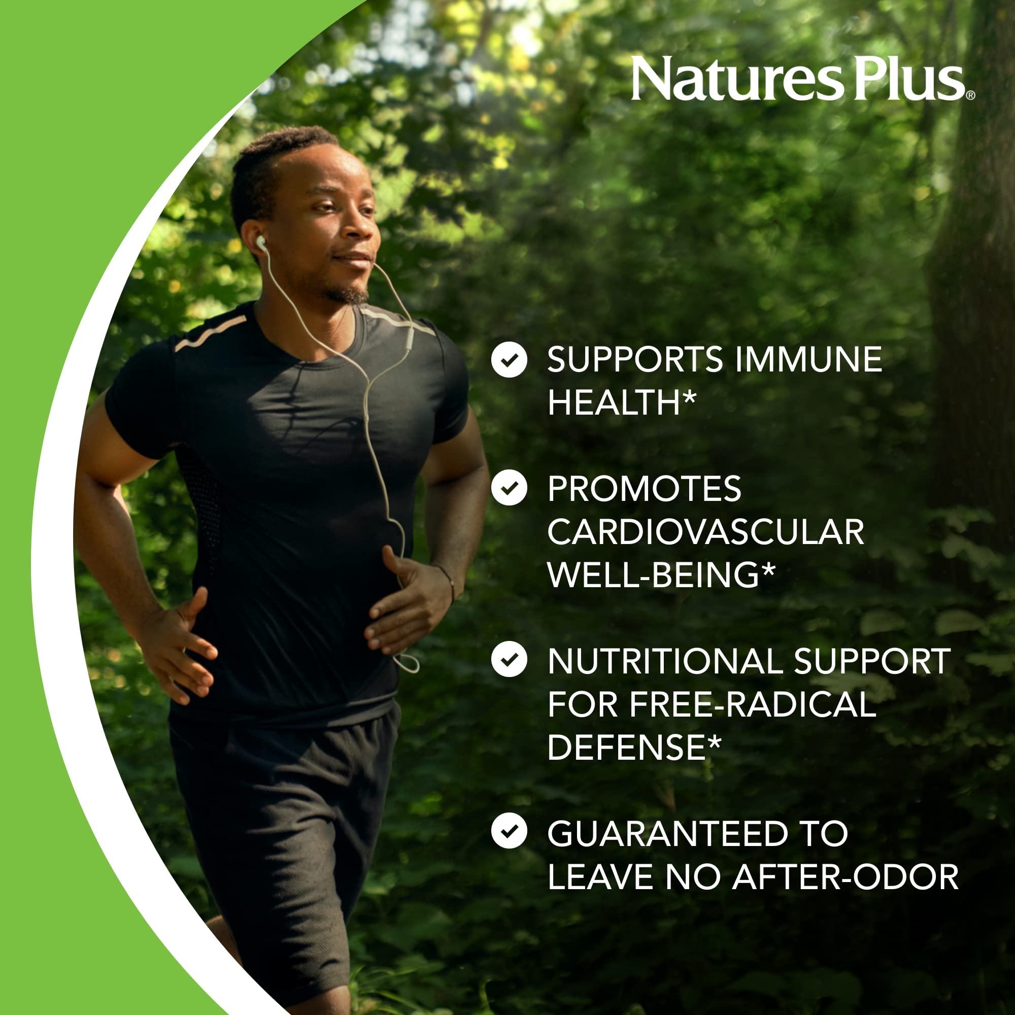 Garlic tablets highlighting antioxidant benefits