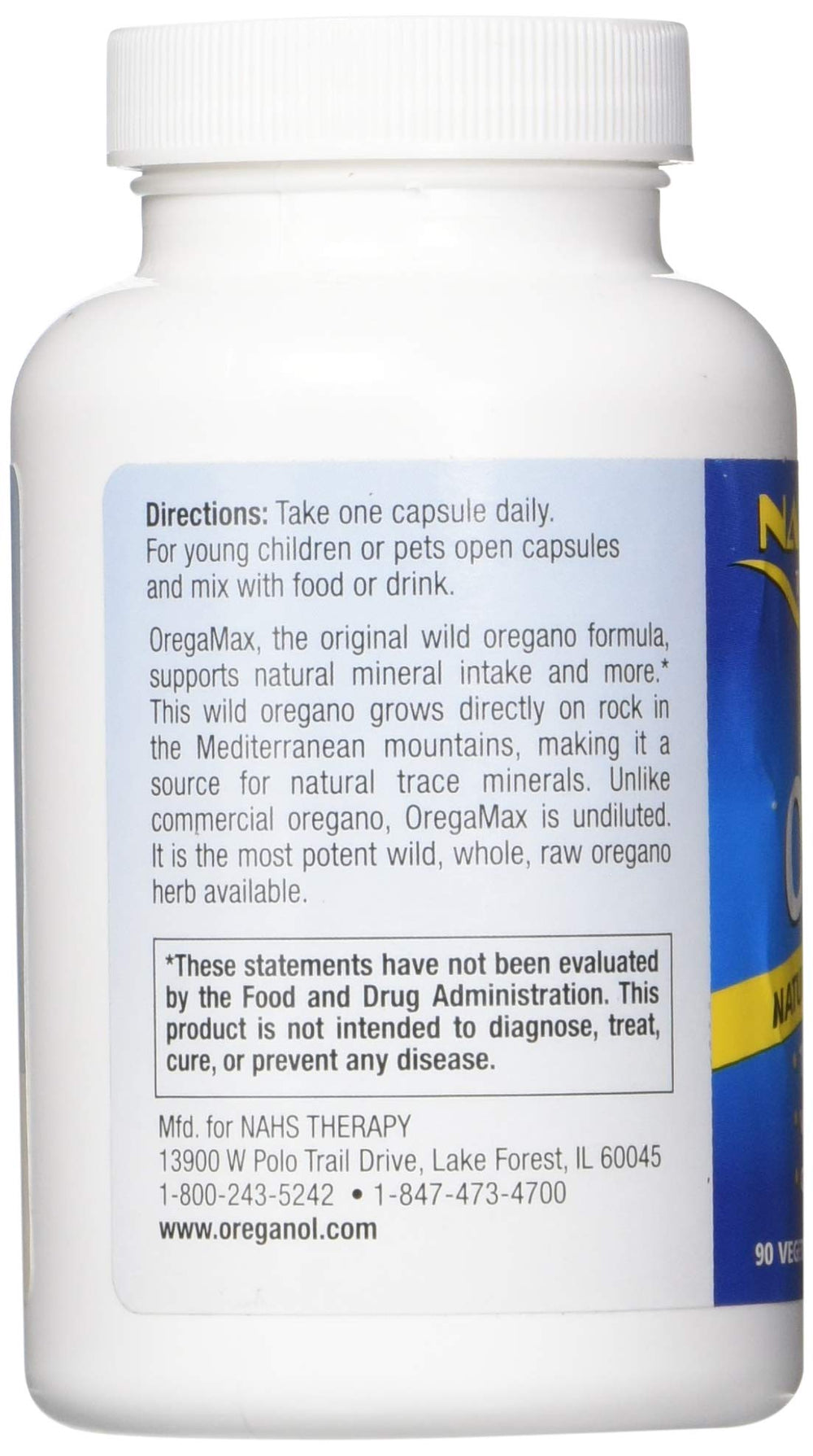 Garlic and onion ingredients in OregaMax