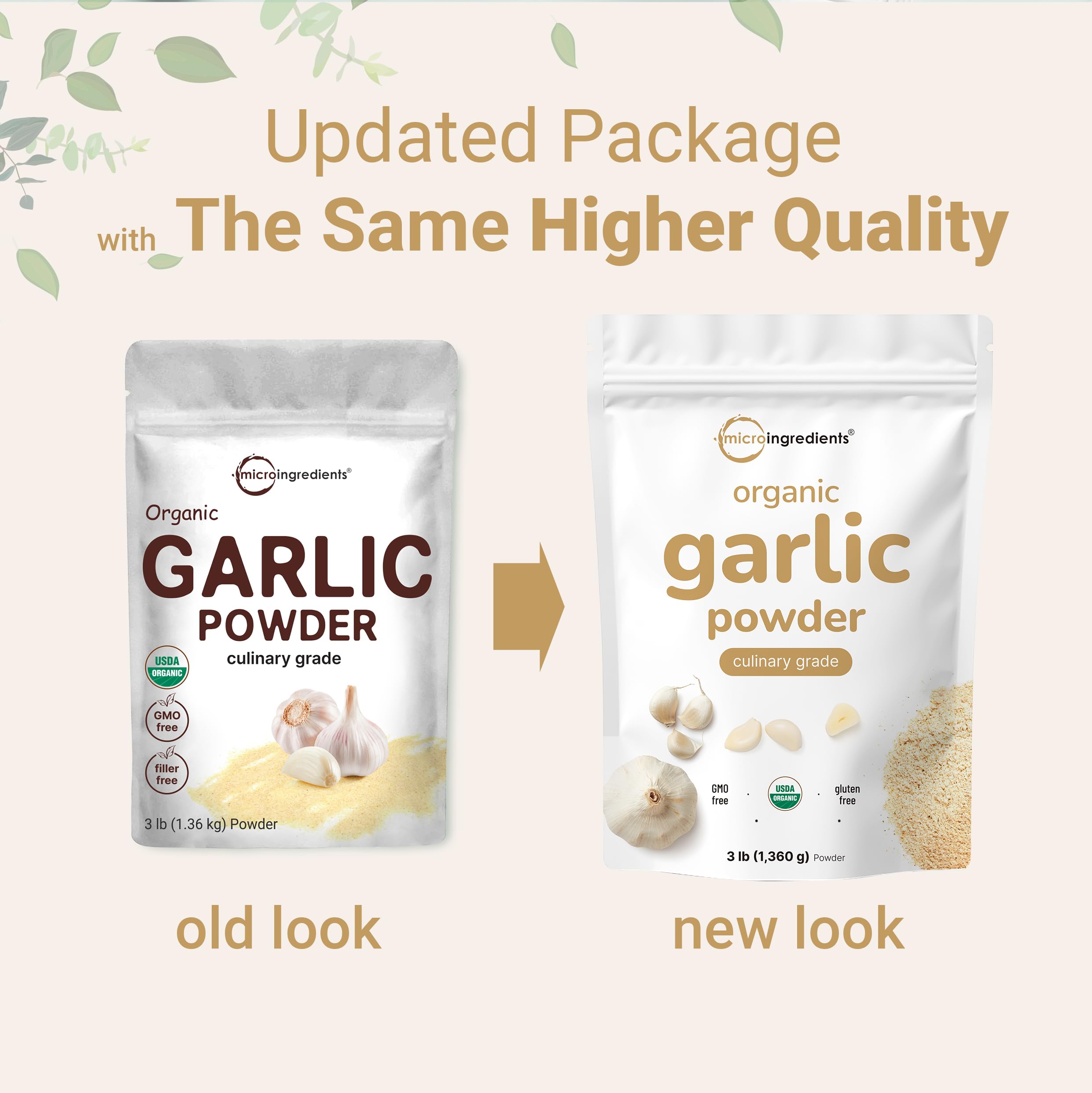 3 lb bulk garlic powder with 1361 servings