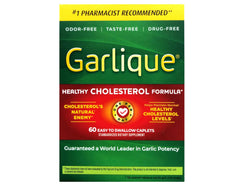 Garlique 60 tablets bottle label close-up