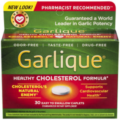 Garlique Cardiovascular Dietary Supplement bottle with green label