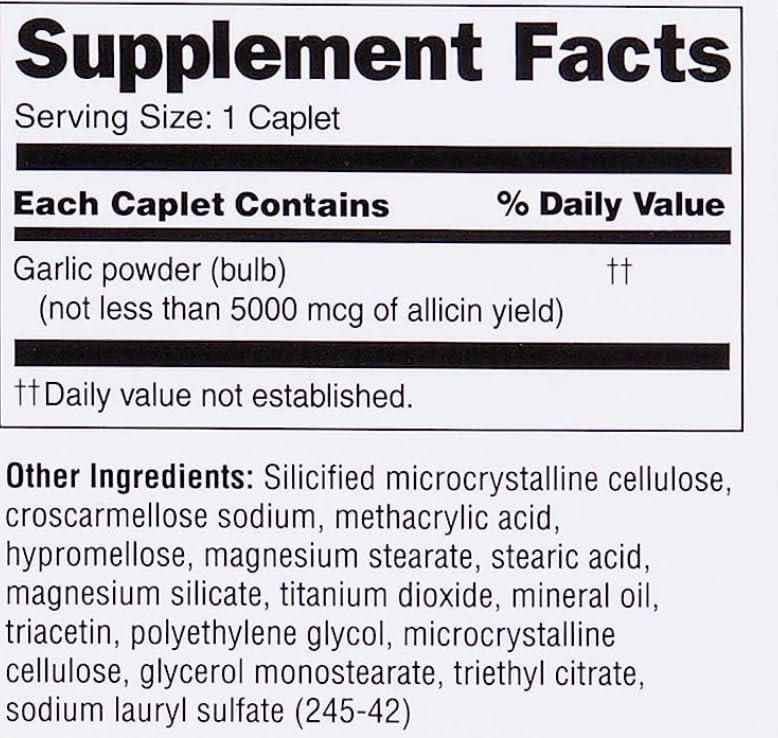 Front view of Garlique Garlic Caplets bottles (Pack of 2)