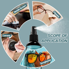Glasses being cleaned with the Gartiage kit