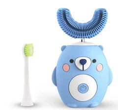 GasLike Kids Electric U-Shaped Toothbrush blue front view