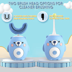 Two brush heads included with GASLIKE kids toothbrush