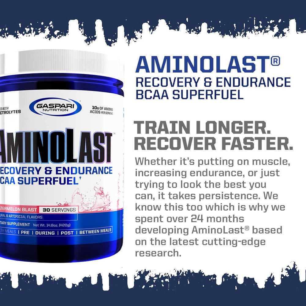 Graphic highlighting BCAA and electrolytes in AminoLast
