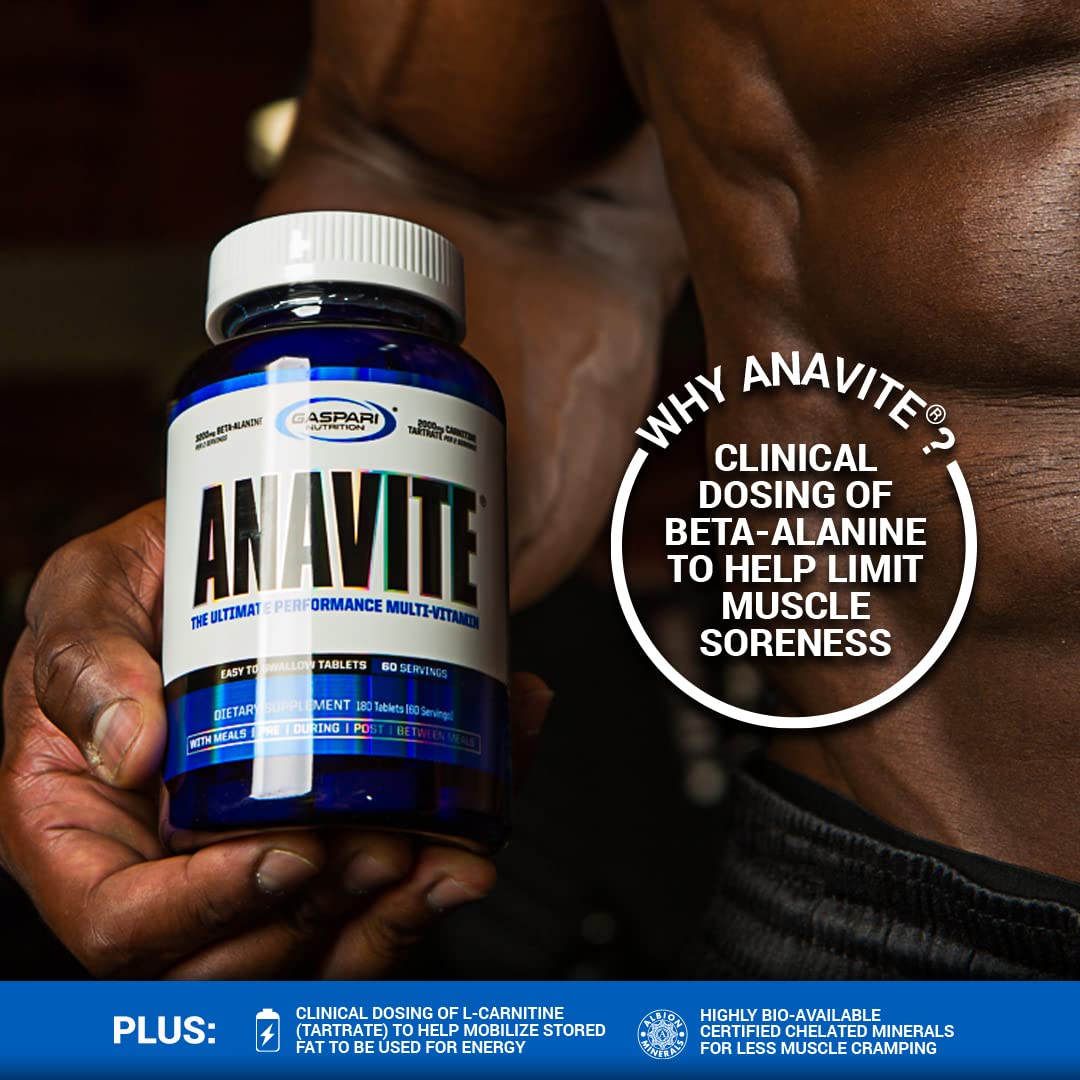 Gaspari Anavite bottle on white background