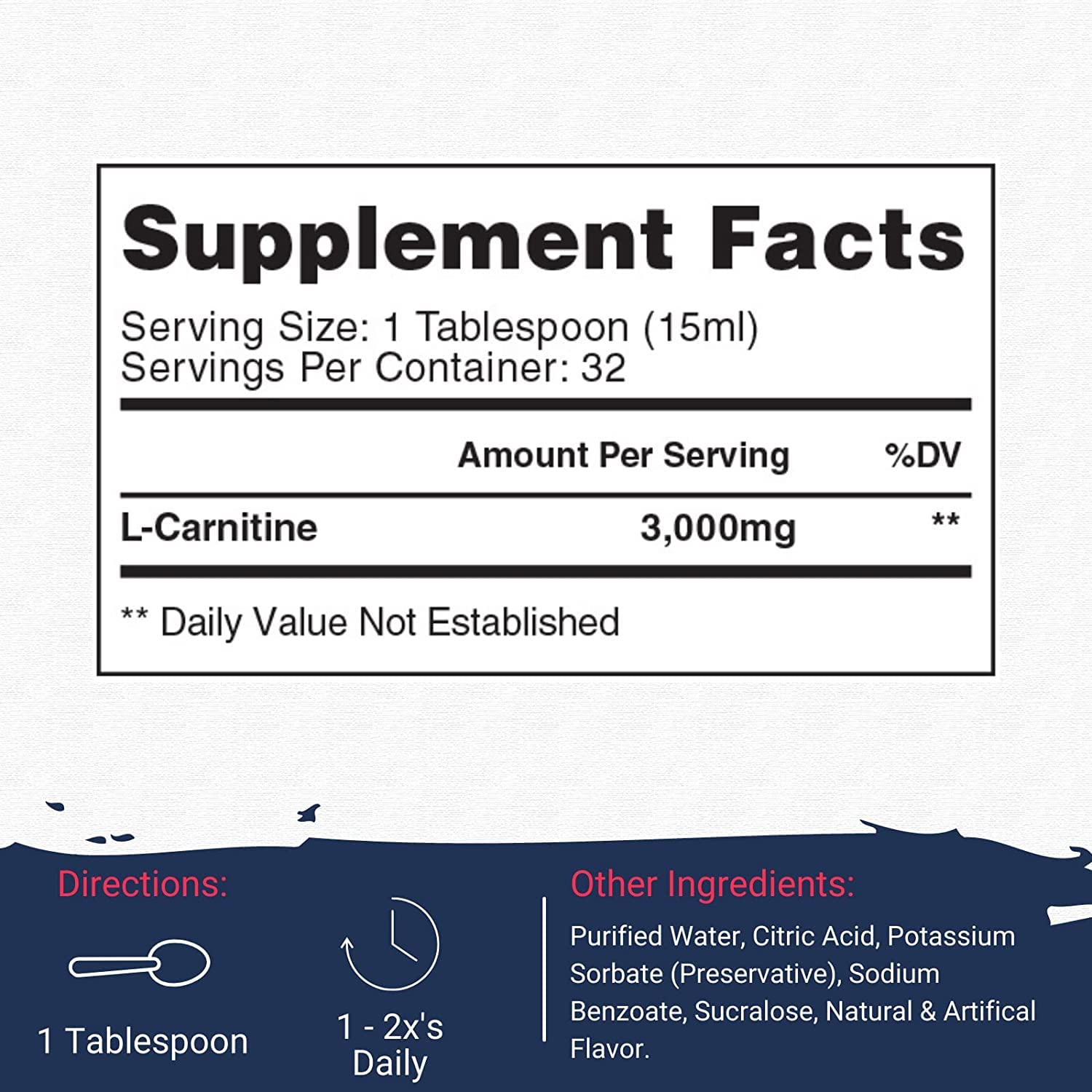 Gaspari Nutrition Liquid L-Carnitine 3000 label closeup emphasizes trusted formulation