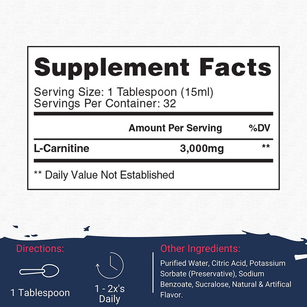 Gaspari Nutrition Liquid L-Carnitine 3000 label closeup emphasizes trusted formulation