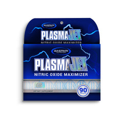 Gaspari Plasmajet bottle front, suggesting a pre-workout boost.