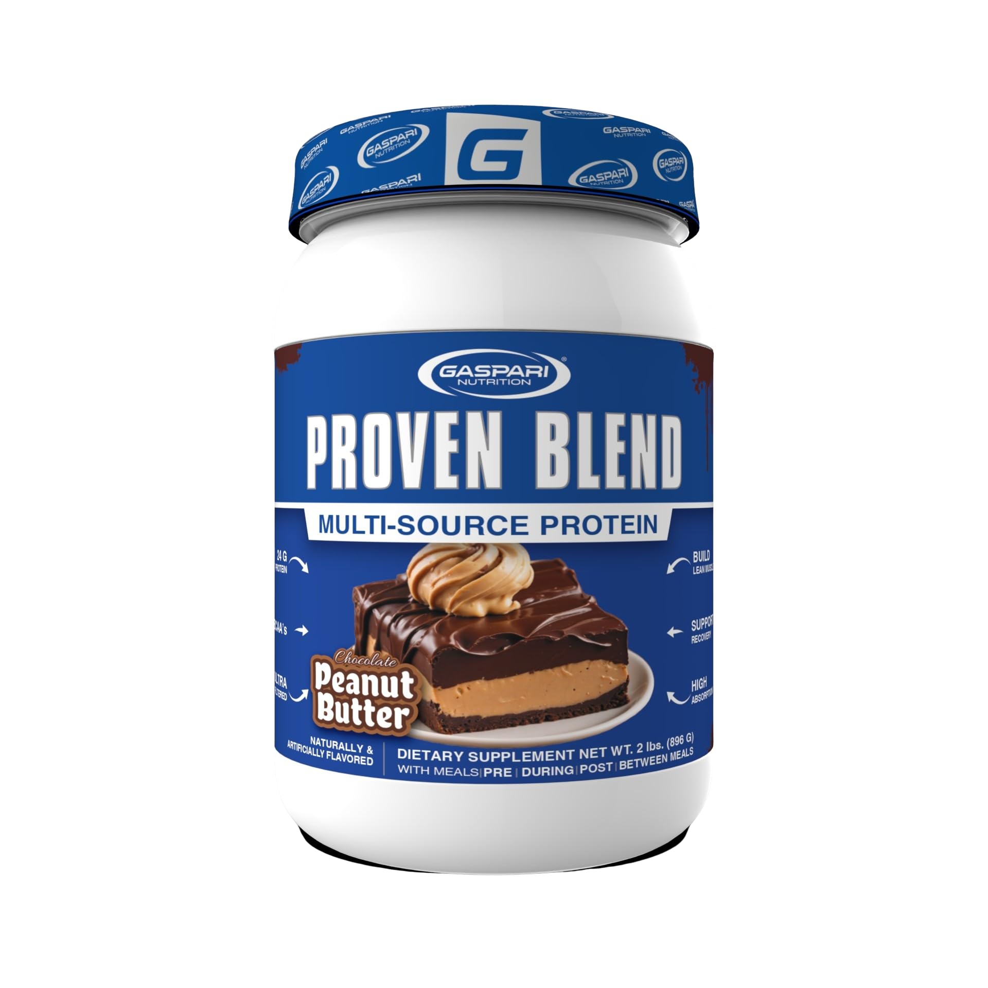 Gaspari Nutrition Proven Blend bottle closeup highlights lean muscle support