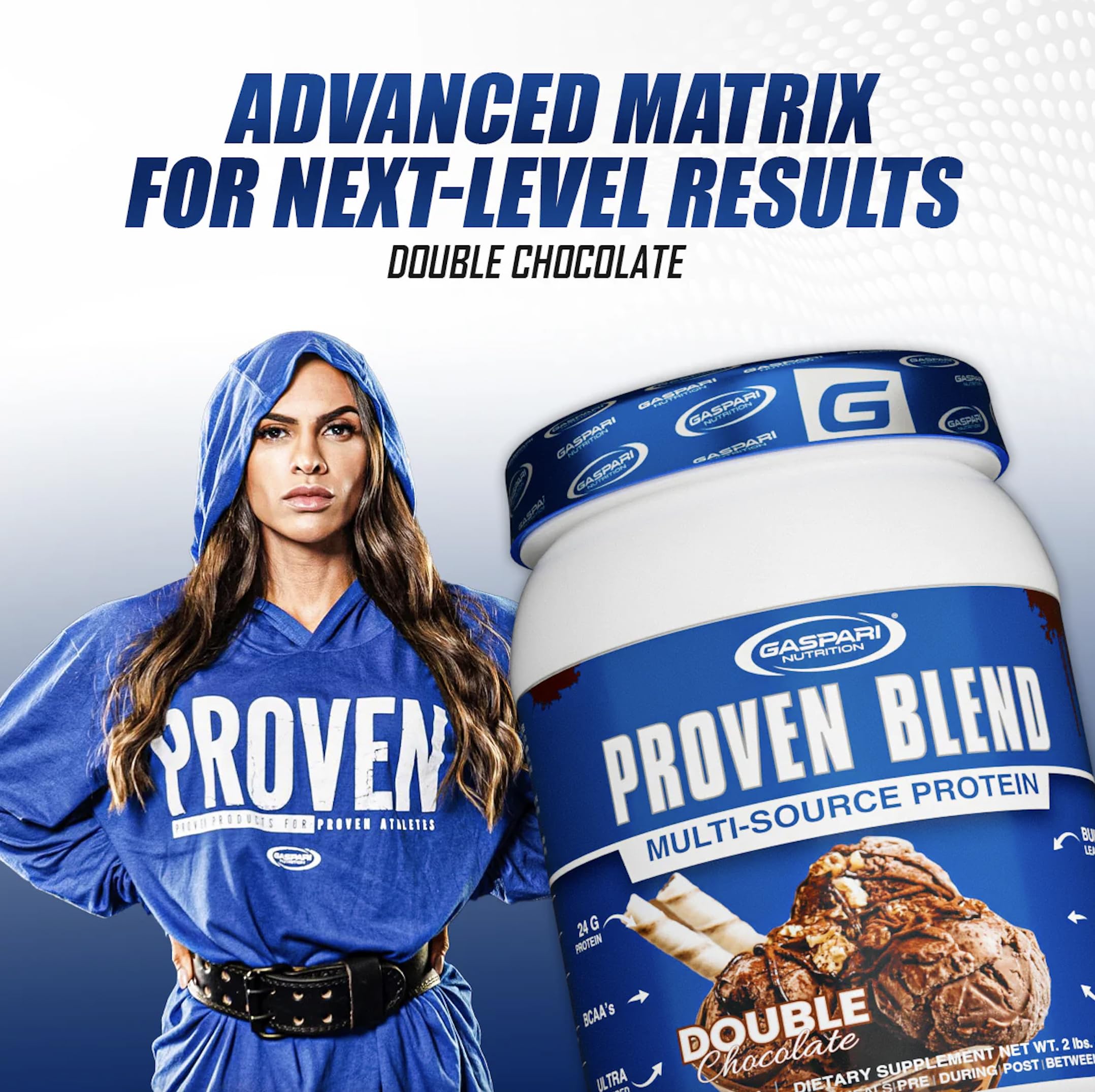 Gaspari Proven Blend ready for pre-workout use to support energy and focus.