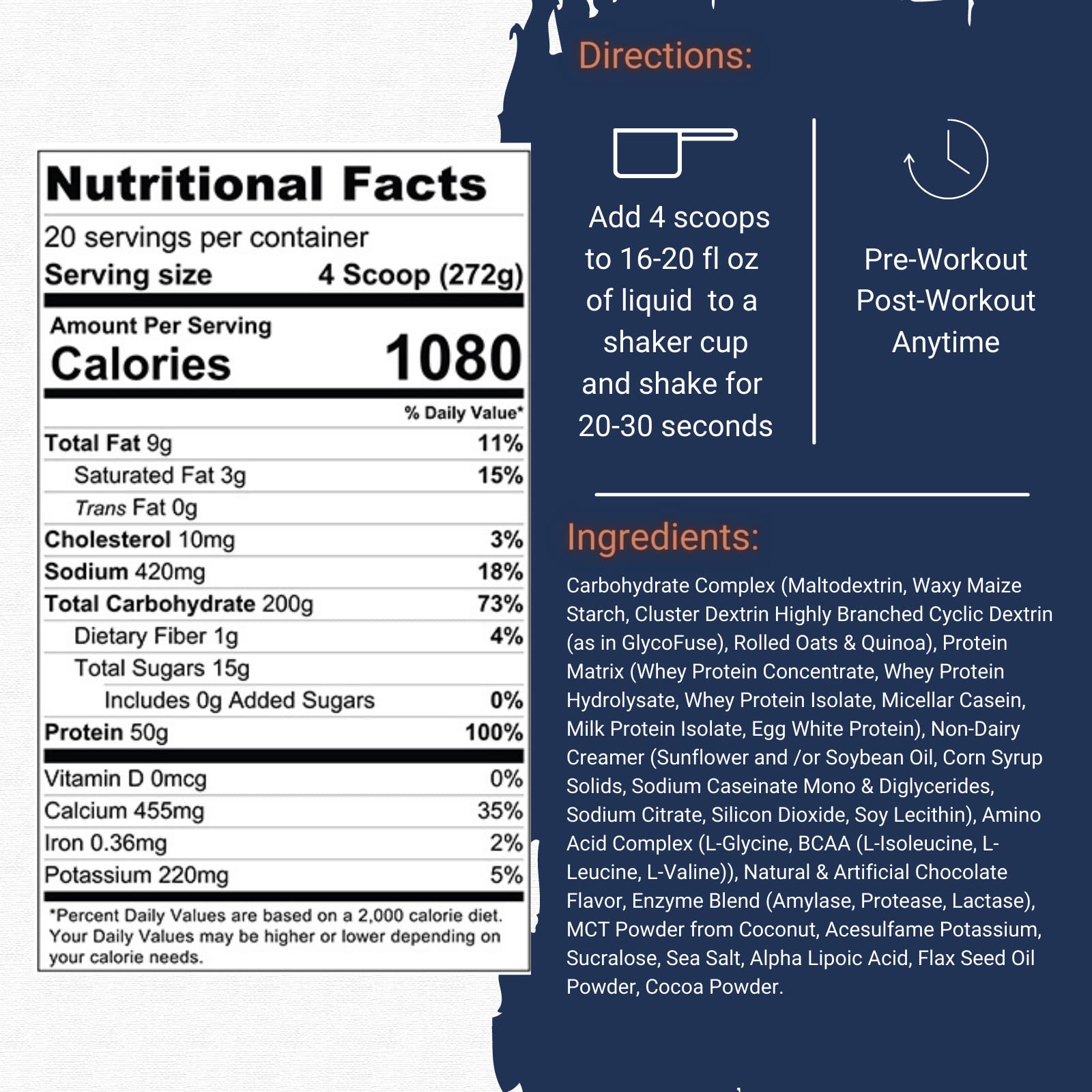 Gaspari Real Mass complex-carb-blend showing slow-release energy benefits.