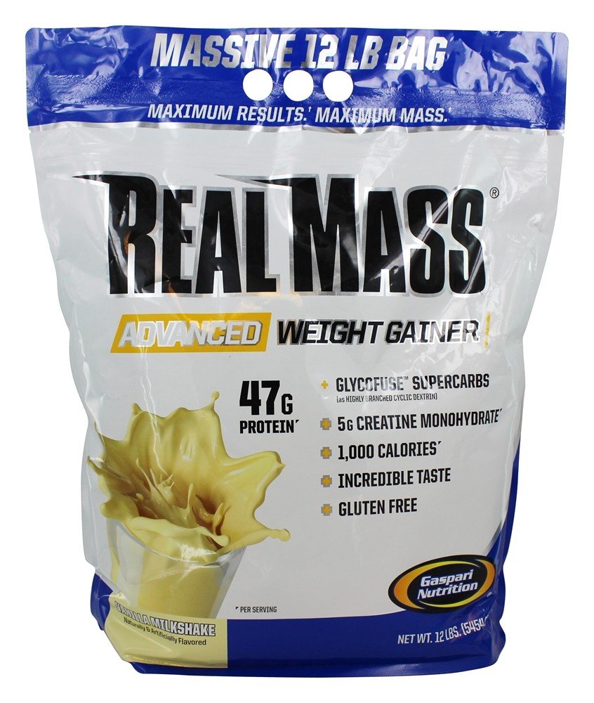 Gaspari Real Mass nutrition facts label