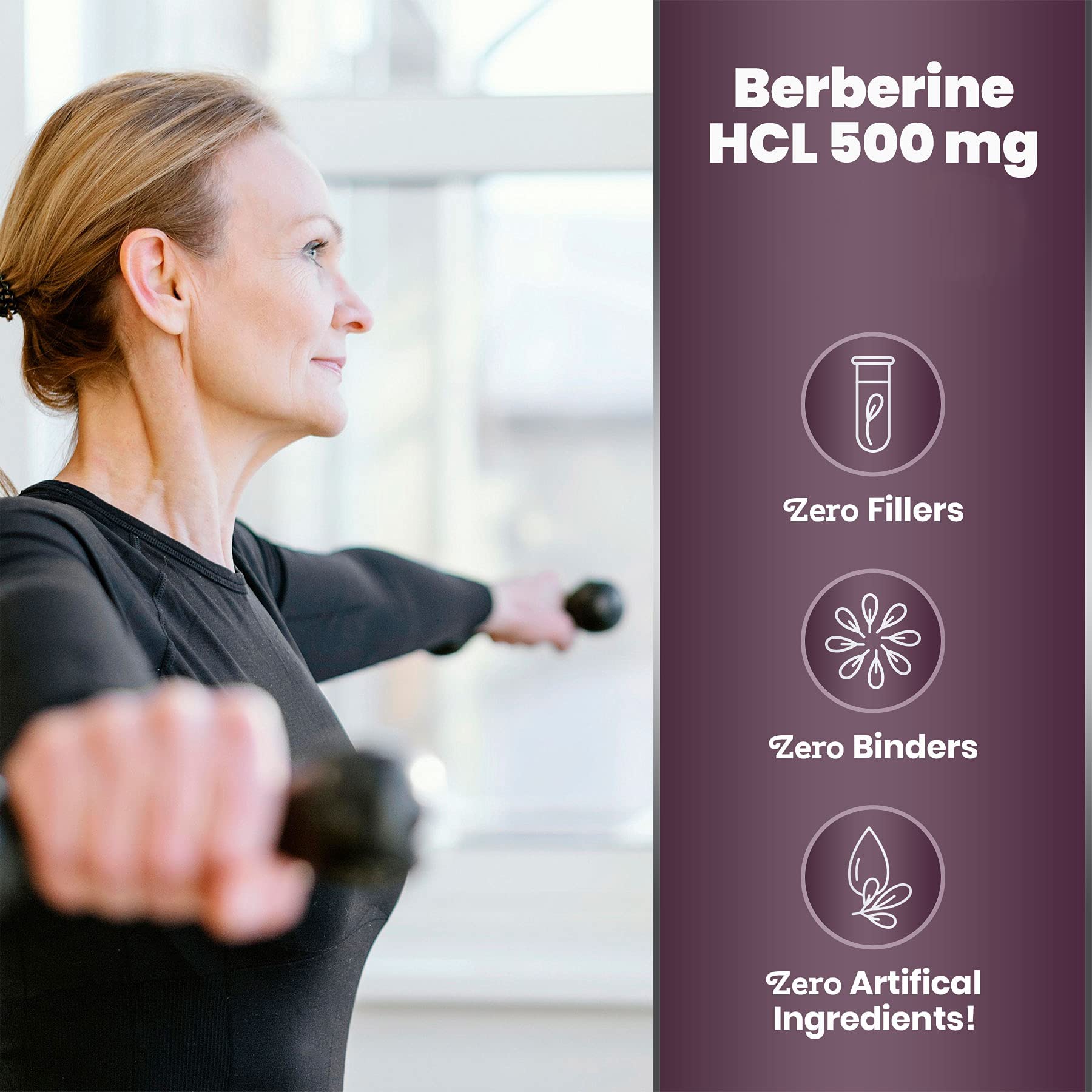 Graphic illustrating gastrointestinal support from berberine