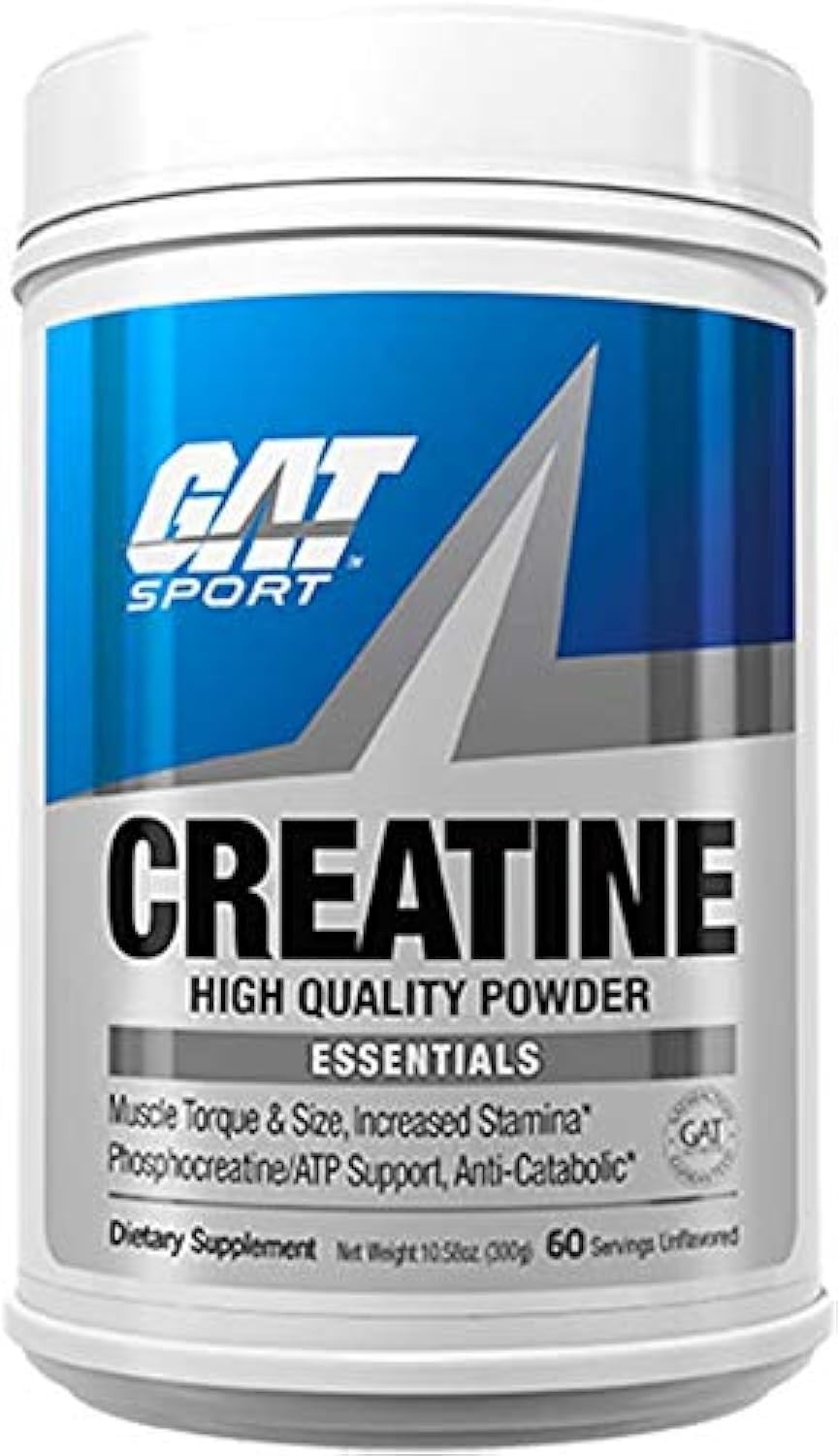 Front label of GAT SPORT Creatine Monohydrate 300g container