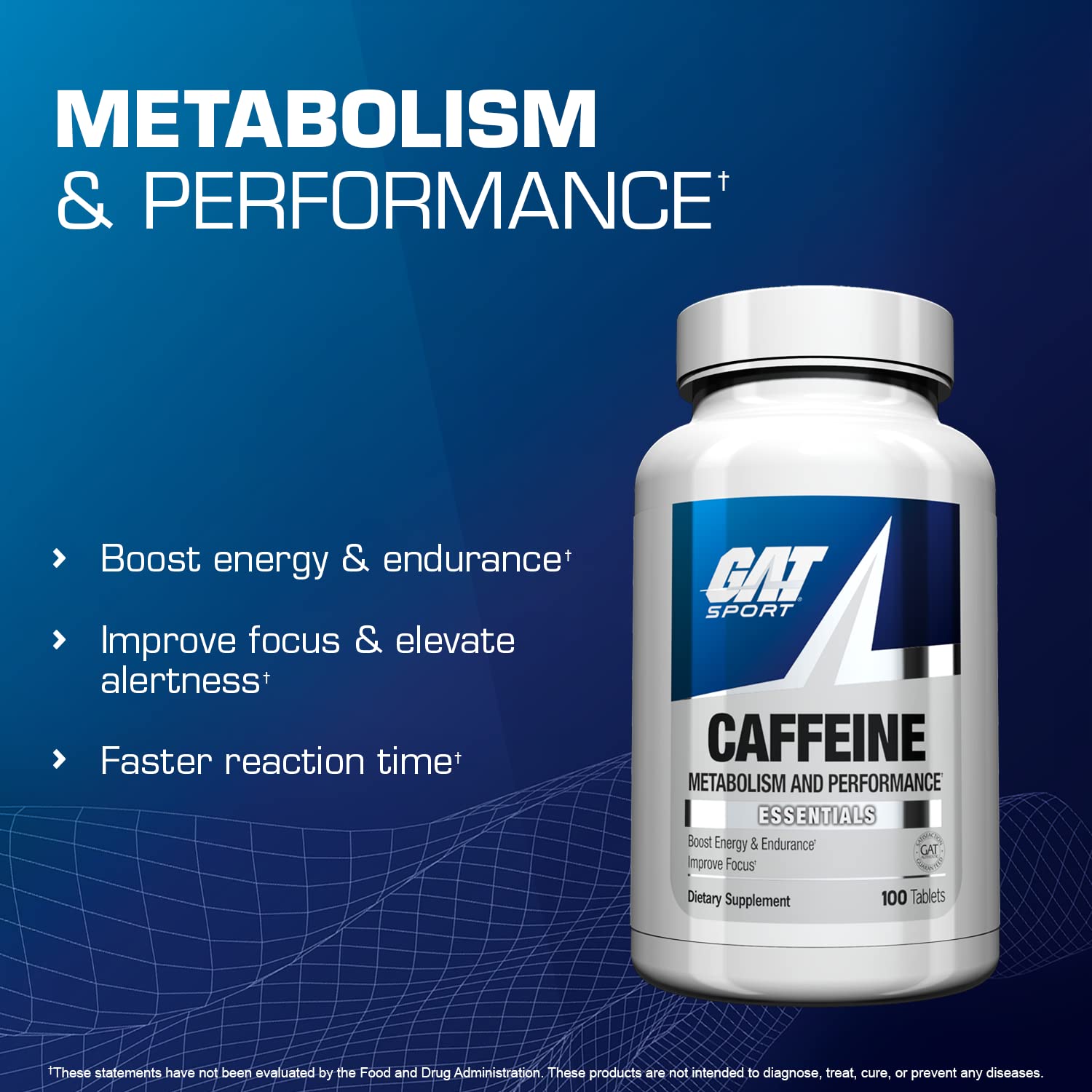 Close-up of GAT Sport Essentials tablets
