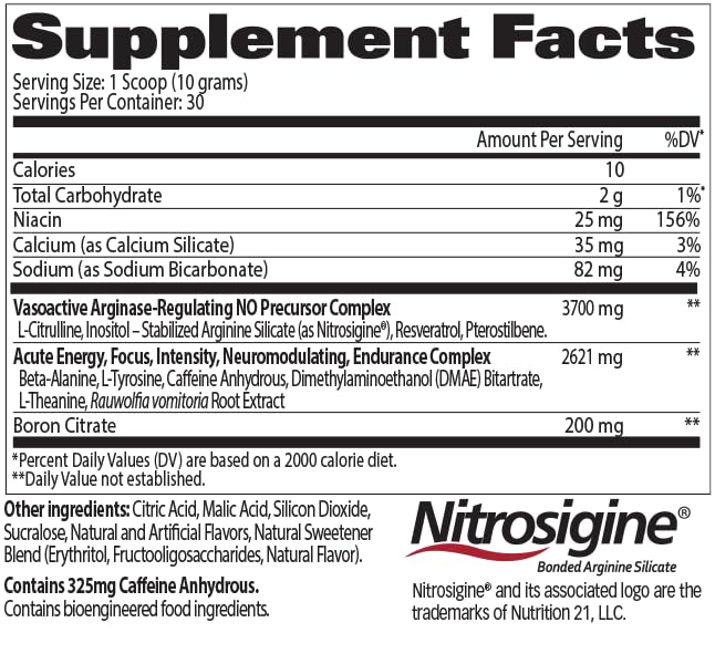 GAT SPORT Nitraflex Black Cherry 30 Servings – back panel