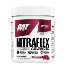 GAT SPORT Nitraflex Black Cherry 30 Servings – front view