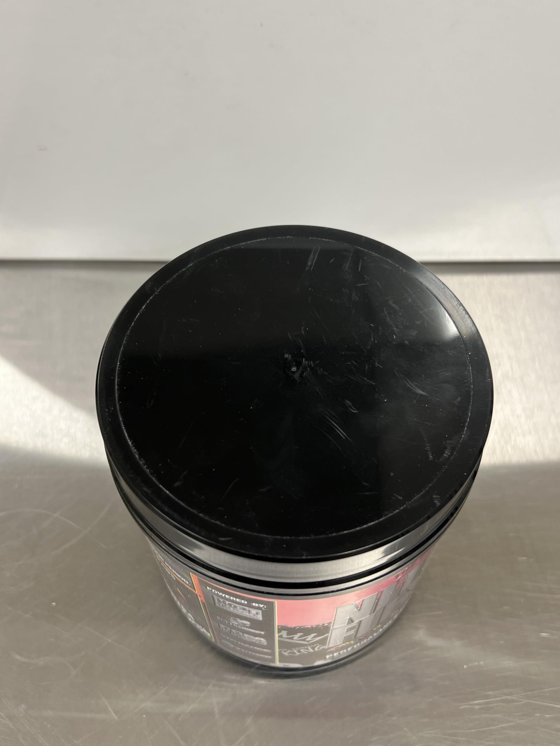 GAT SPORT Nitraflex KAOS Berry Lemonade measuring scoop with water bottle