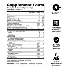 Nitraflex scoop measures servings for consistent dosing