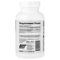 GAT Tribulus Capsules bottle label close-up, 90 count