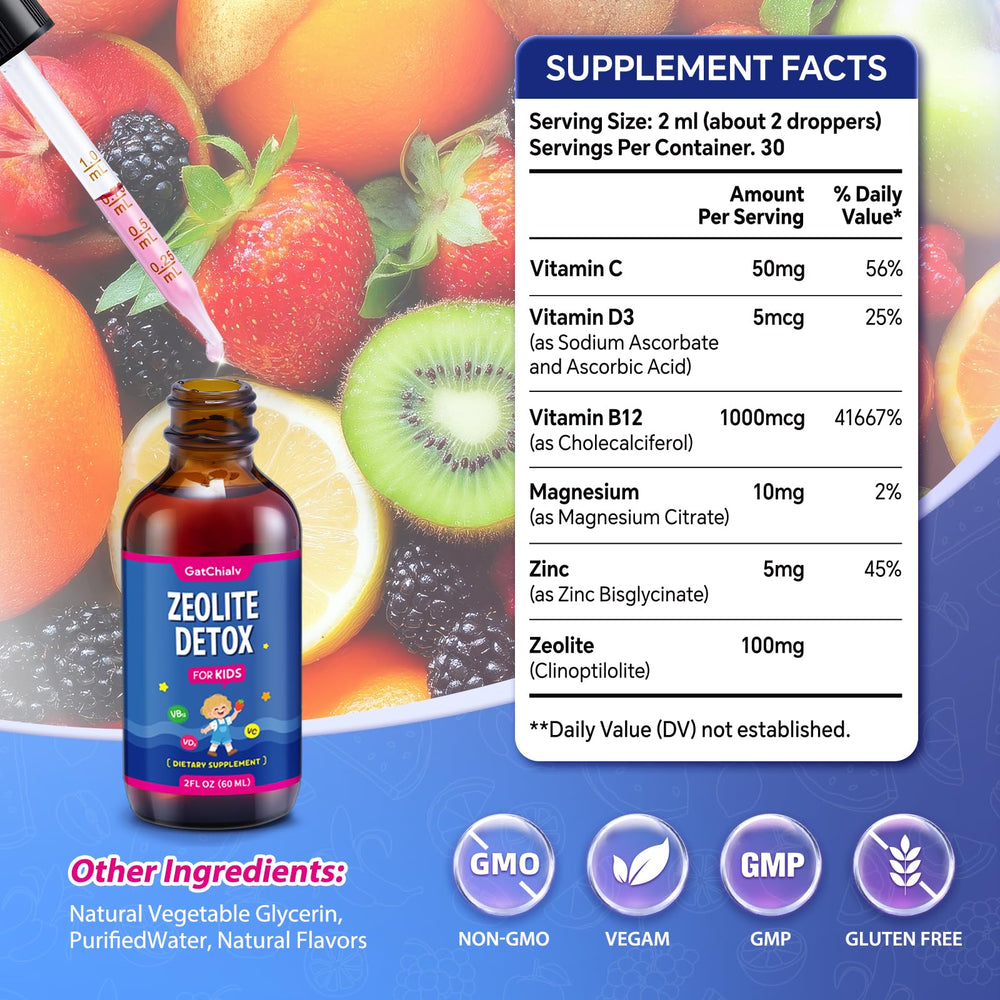 Strawberry flavor detox drops loved by kids