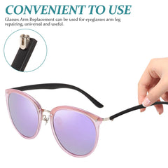 Temple end tips for glasses to prevent bending