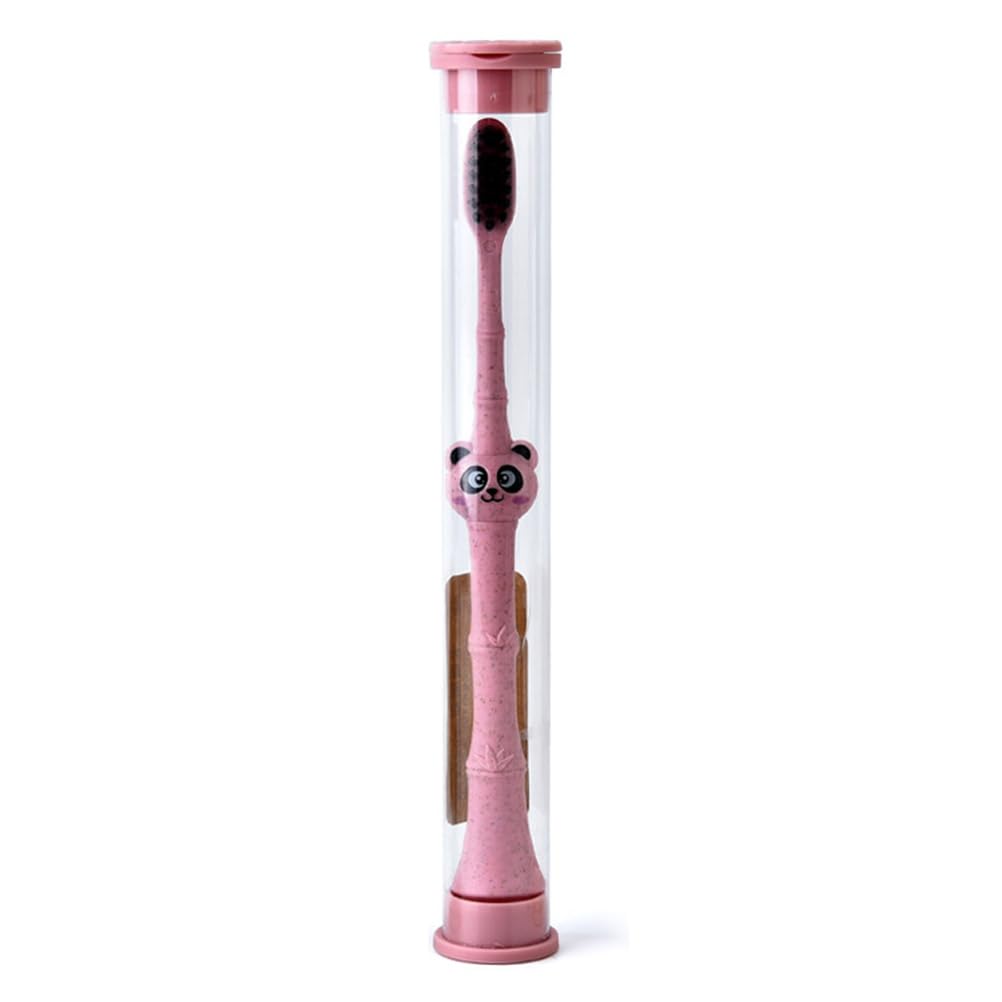 Cute panda character design to engage children during brushing