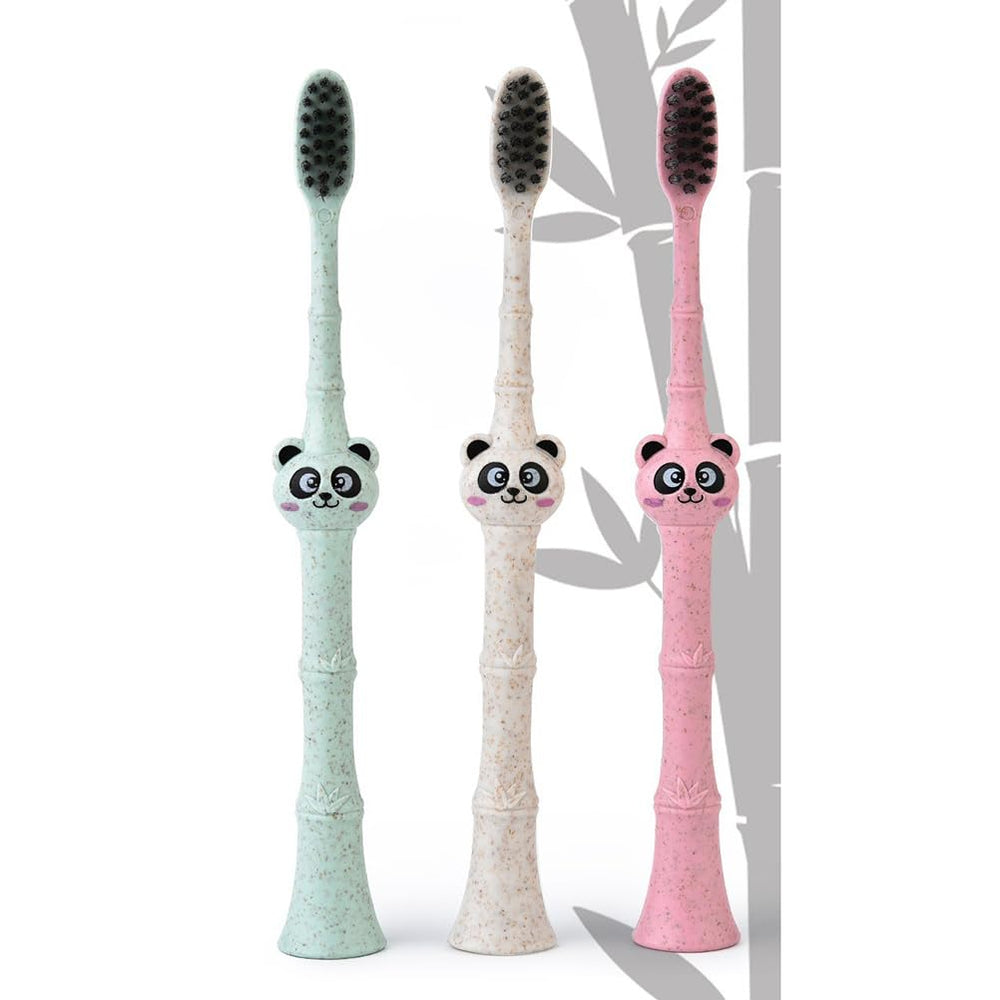 Eco-friendly packaging and sustainability note for Gatuida Panda Toothbrush