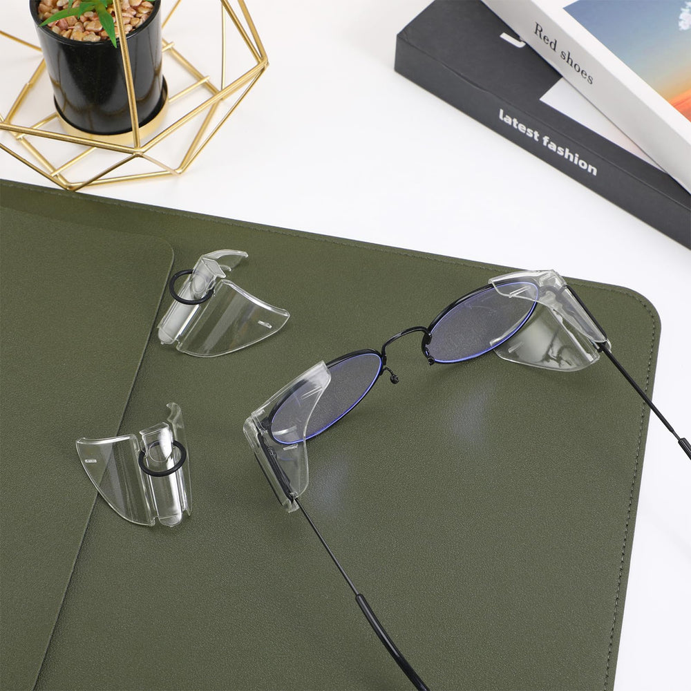 Universal fit side shield design for various glasses