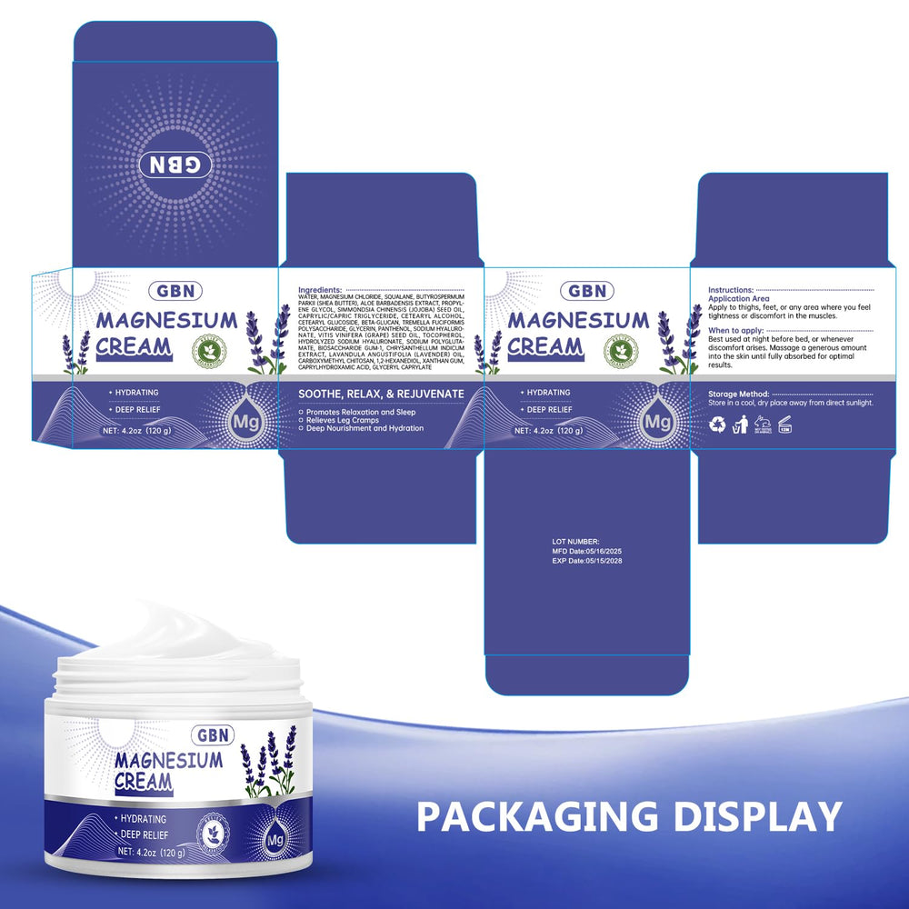 GBN Magnesium Cream for Sleep jar with label