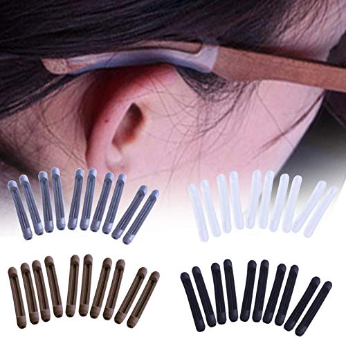 GBSTORE 2 pairs Transparent silicone eyeglass ear cushions
