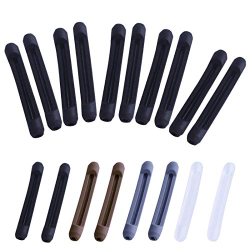 GBSTORE Brown silicone eyeglass ear cushions close-up