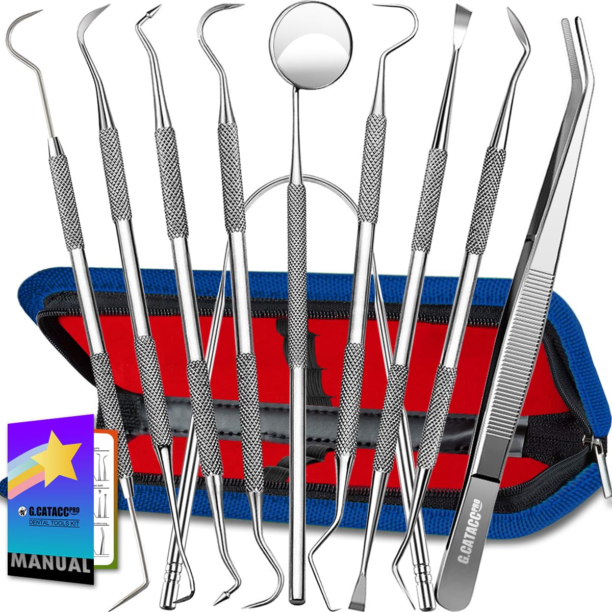 G.CATACC 10-in-1 dental tools set and case